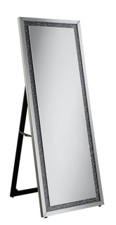 Coaster Novak Rectangular Cheval Floor Mirror Silver Model 961421
